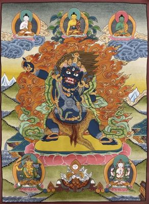  Vajrapani Bodhisattva: Exploring the Divine Protector in Bold Strokes and Celestial Aura